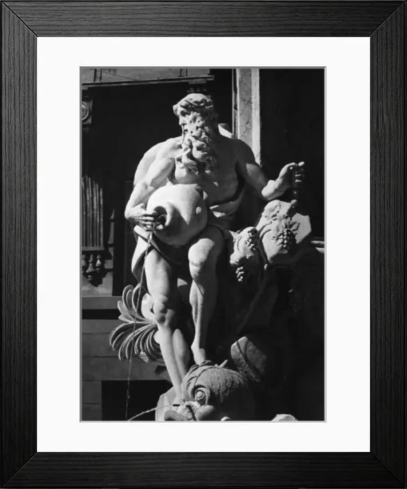 Framed Print : Sculpture on a fountain, Ljubljana, Slovenia Framed Print : Sculpture on a fountain, Ljubljana, Slovenia