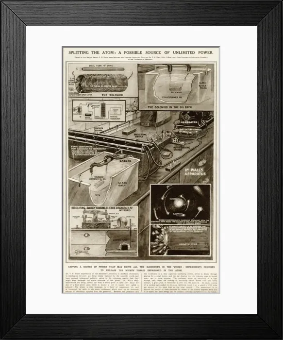 Framed Print : Splitting the Atom by G. H. Davis Framed Print : Splitting the Atom by G. H. Davis