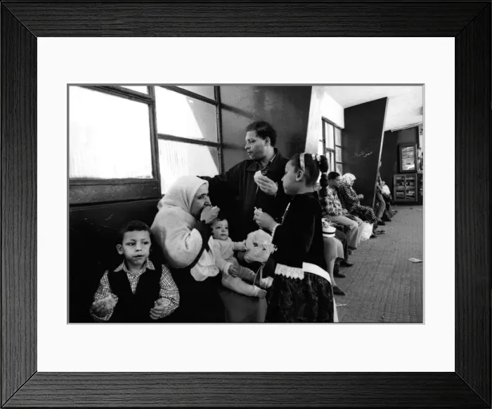 Framed Print : Family eating Alexandria Railway station, Egypt Framed Print : Family eating Alexandria Railway station, Egypt