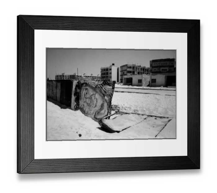 Framed Print : Beach near Alexandria, Egypt - Mubarak in picture perhaps Framed Print : Beach near Alexandria, Egypt - Mubarak in picture perhaps