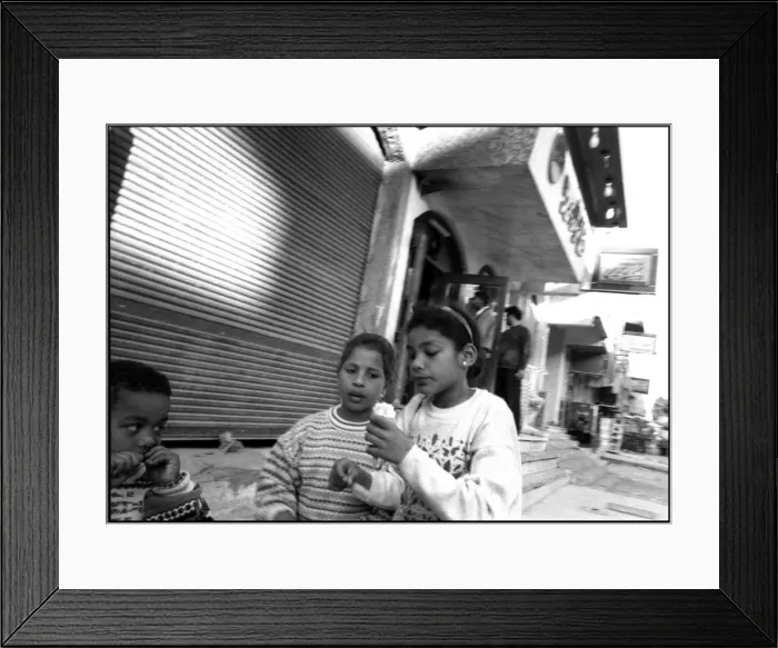 Framed Print : Children with ice cream Alexandria, Egypt Framed Print : Children with ice cream Alexandria, Egypt