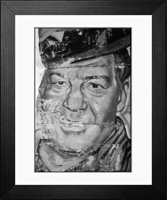 Framed Print : Part of abandoned political mural perhaps Mubarak - Alexandr Framed Print : Part of abandoned political mural perhaps Mubarak - Alexandr