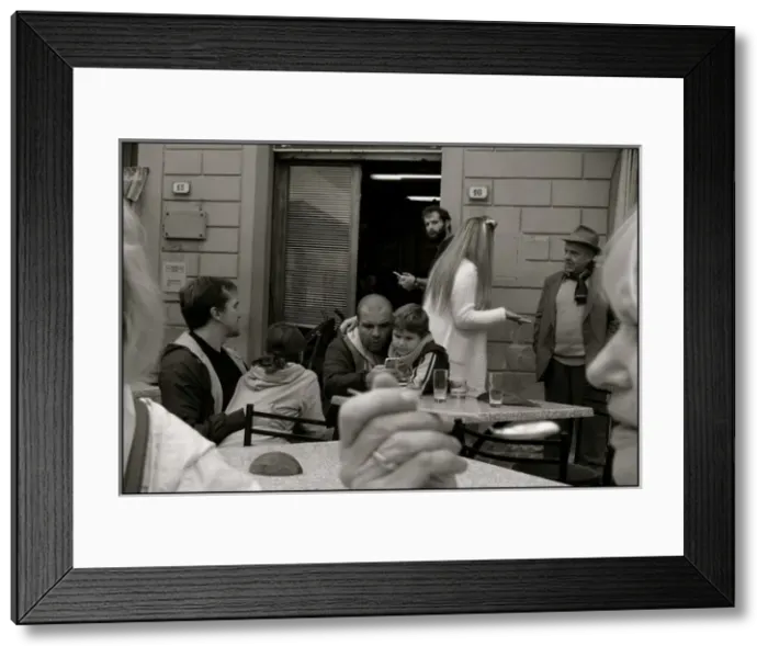 Framed Print : Cafe scene Borgo San Lorenzo Italy Framed Print : Cafe scene Borgo San Lorenzo Italy