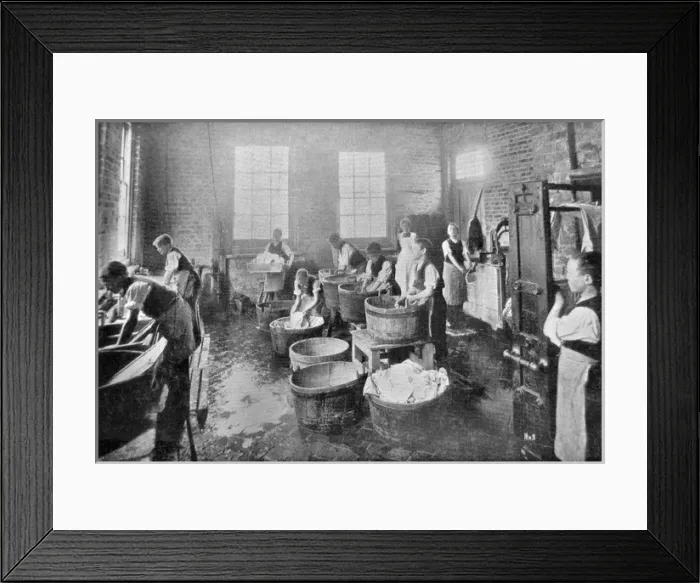 Framed Print : Chelmsford Industrial School - Washing Day Framed Print : Chelmsford Industrial School - Washing Day