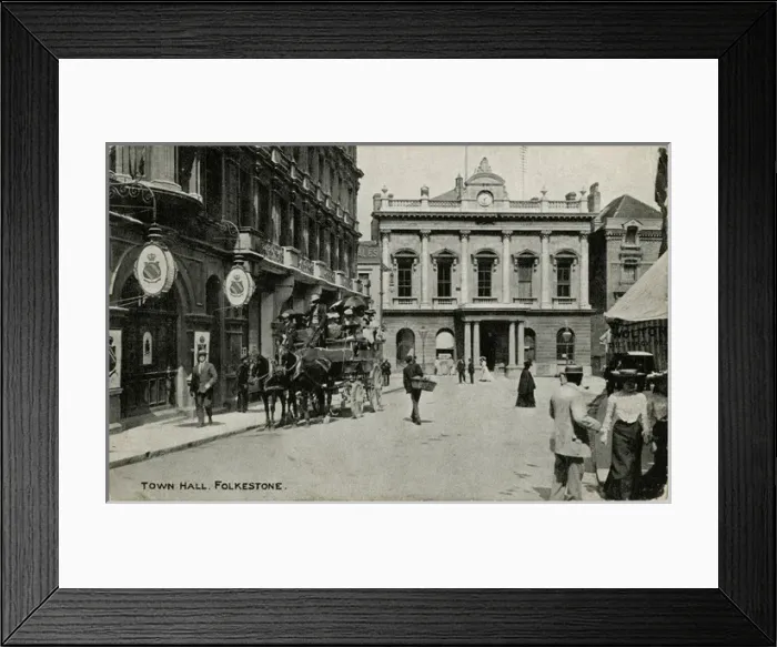 Framed Print : Folkstone Town Hall, Kent Framed Print : Folkstone Town Hall, Kent