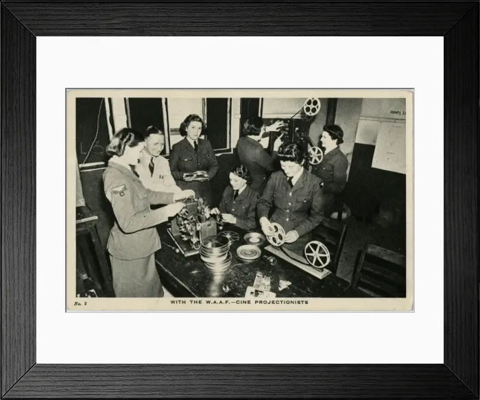 Framed Print : WW2 - With the W. A. A. F. - Cine Projectionists Framed Print : WW2 - With the W. A. A. F. - Cine Projectionists