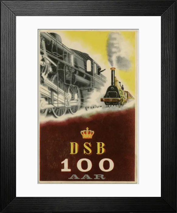 Framed Print : Commemorating 100 years of the Danish Railways Framed Print : Commemorating 100 years of the Danish Railways