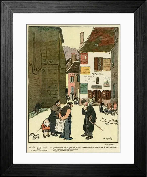 Framed Print : Cartoon, Things not to do in wartime, WW1 Framed Print : Cartoon, Things not to do in wartime, WW1