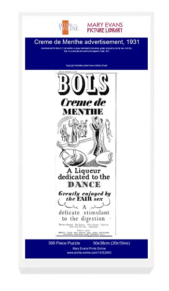 Creme de Menthe advertisement, 1931