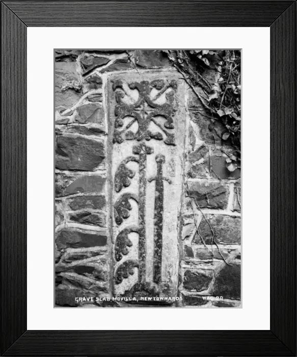 Framed Print : Grave Slab, Movilla, Newtownards Framed Print : Grave Slab, Movilla, Newtownards