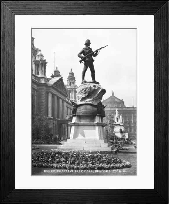 Framed Print : Irish Rifles Statue, City Hall, Belfast Framed Print : Irish Rifles Statue, City Hall, Belfast
