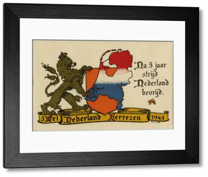 Framed Print : WW2 - Liberation of the Netherlands - 5th May, 1945 Framed Print : WW2 - Liberation of the Netherlands - 5th May, 1945