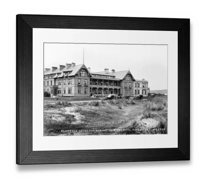 Framed Print : Rosapenna Hotel and Pre-Historic Hearths, NW Donegal Framed Print : Rosapenna Hotel and Pre-Historic Hearths, NW Donegal