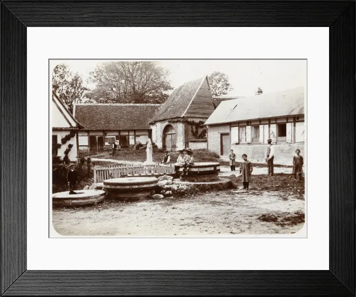 Framed Print : Children at a school, Normandy, France Framed Print : Children at a school, Normandy, France