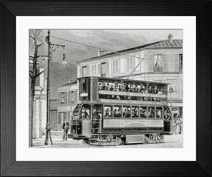 Framed Print : Electric tram Framed Print : Electric tram