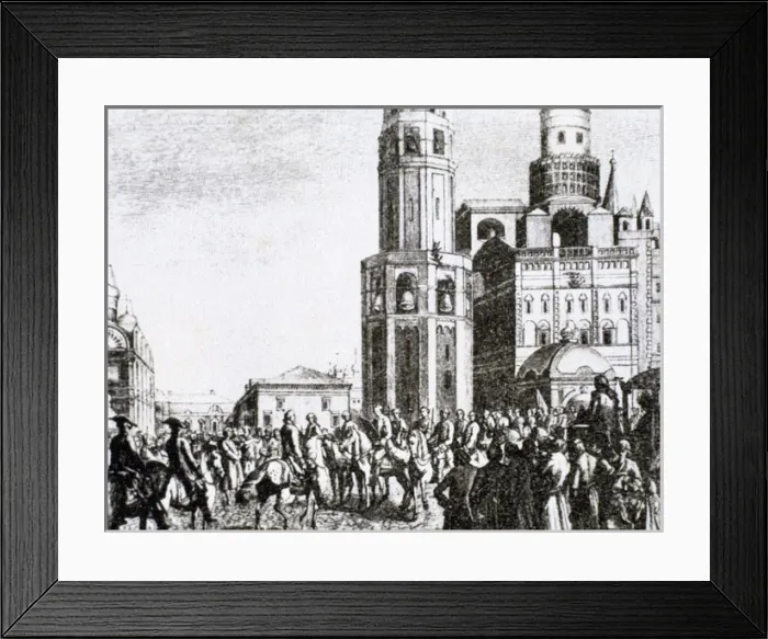 Framed Print : A secretary of the Senate, accompanied by two heralds and th Framed Print : A secretary of the Senate, accompanied by two heralds and th