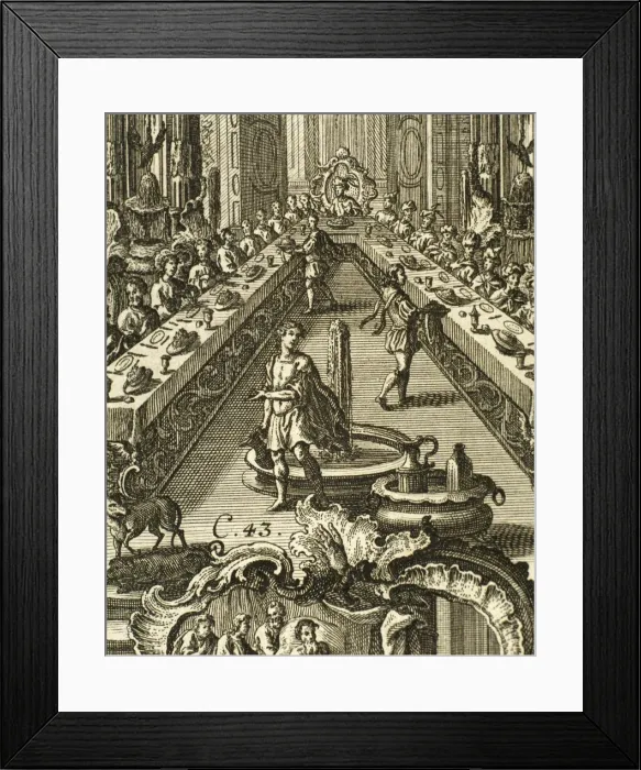 Framed Print : Josephs banquet in honor of his brothers Framed Print : Josephs banquet in honor of his brothers