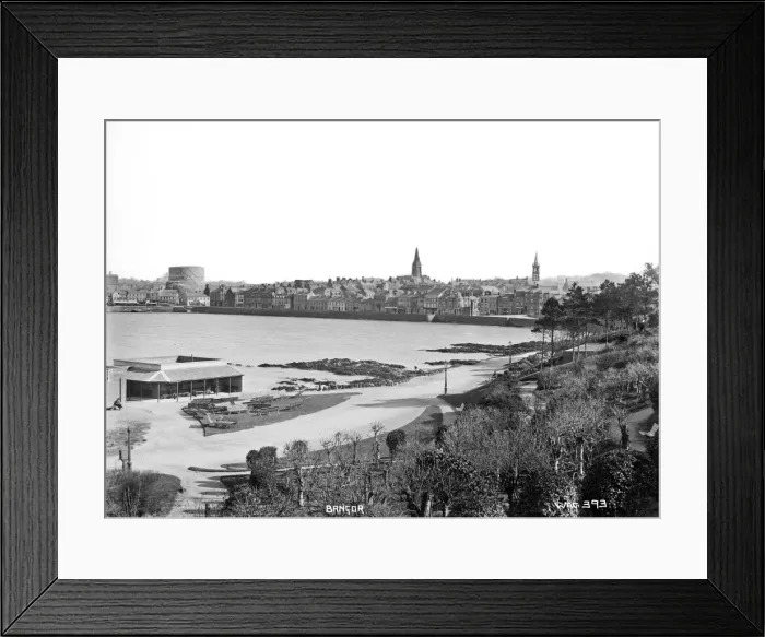 Framed Print : Bangor - a panoramic view taken from Pickie Heights Framed Print : Bangor - a panoramic view taken from Pickie Heights