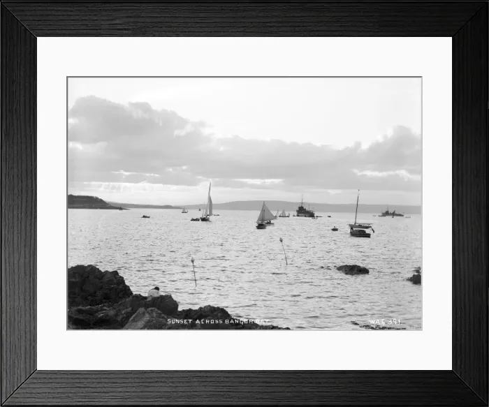 Framed Print : Sunset Across Bangor Bay Framed Print : Sunset Across Bangor Bay