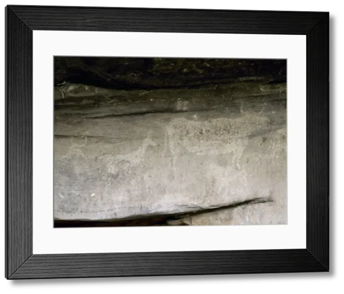 Framed Print : Abrigo del Navazo. Roc art of the Iberian Mediterranean Basi Framed Print : Abrigo del Navazo. Roc art of the Iberian Mediterranean Basi