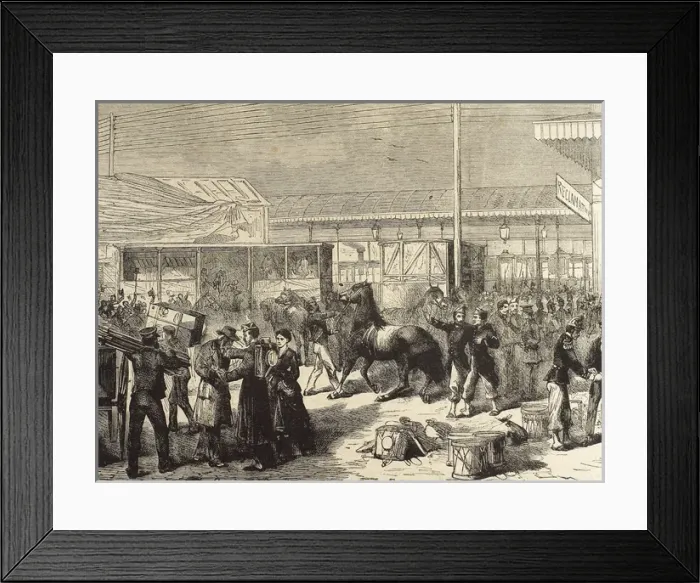 Framed Print : Franco-Prussian War. 1870-1871. from Paris to the French tro Framed Print : Franco-Prussian War. 1870-1871. from Paris to the French tro