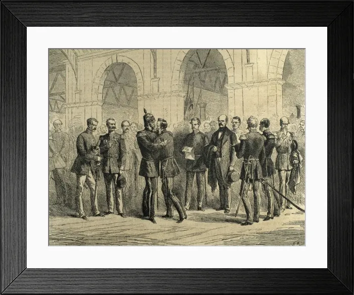 Framed Print : Franco-Prussian War. 1870-1871. King William I of Prussia re Framed Print : Franco-Prussian War. 1870-1871. King William I of Prussia re