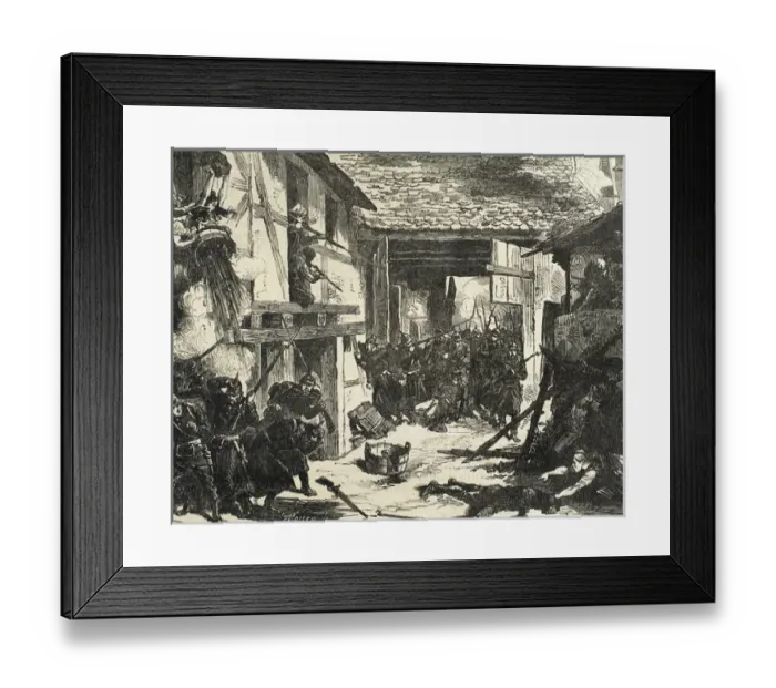 Framed Print : Franco-Prussian War. 1870-1871. Battle of Wissembourg (1870) Framed Print : Franco-Prussian War. 1870-1871. Battle of Wissembourg (1870)