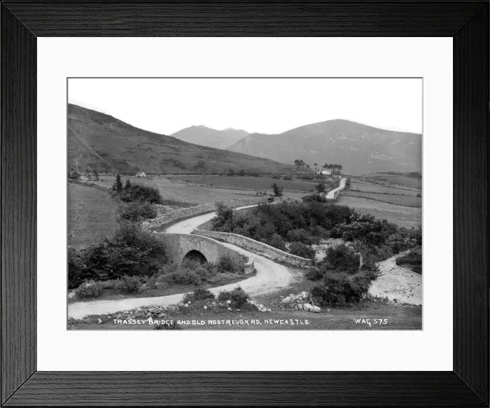 Framed Print : Trassey Bridge and Old Rostrevor Rd, Newcastle Framed Print : Trassey Bridge and Old Rostrevor Rd, Newcastle