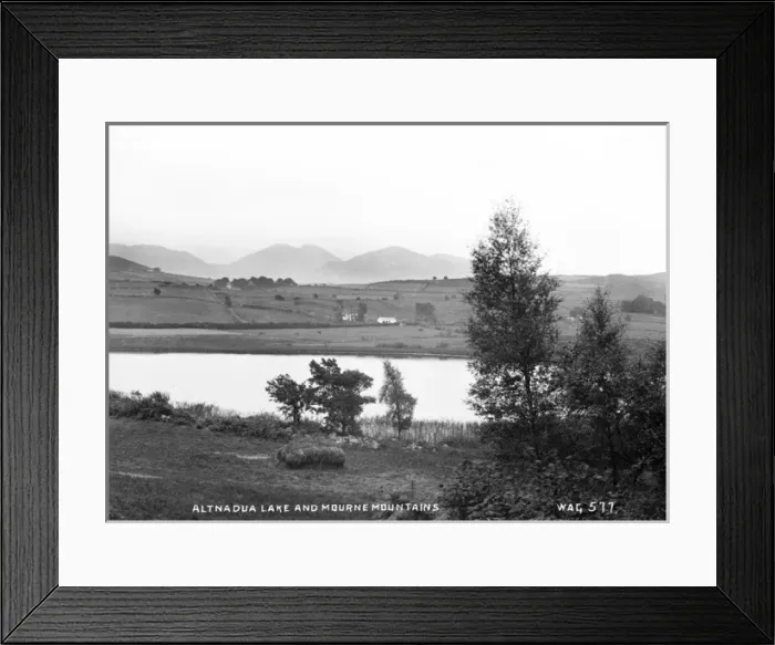 Framed Print : Altnadua Lake and Mourne Mountains
