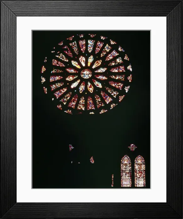 Framed Print : Spain. Leon. Cathedral, also called The House of Light. Stai Framed Print : Spain. Leon. Cathedral, also called The House of Light. Stai