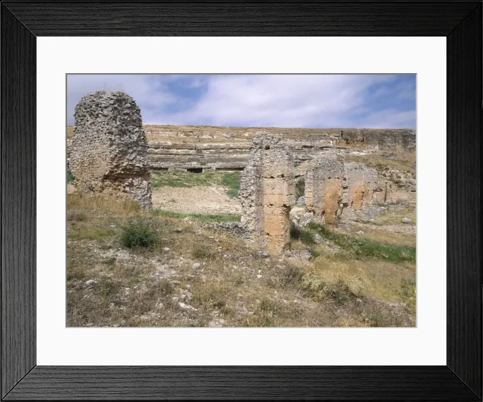 Framed Print : Spain. Castile-Leon. Clunia. Ancient Roman city. Ruins Framed Print : Spain. Castile-Leon. Clunia. Ancient Roman city. Ruins