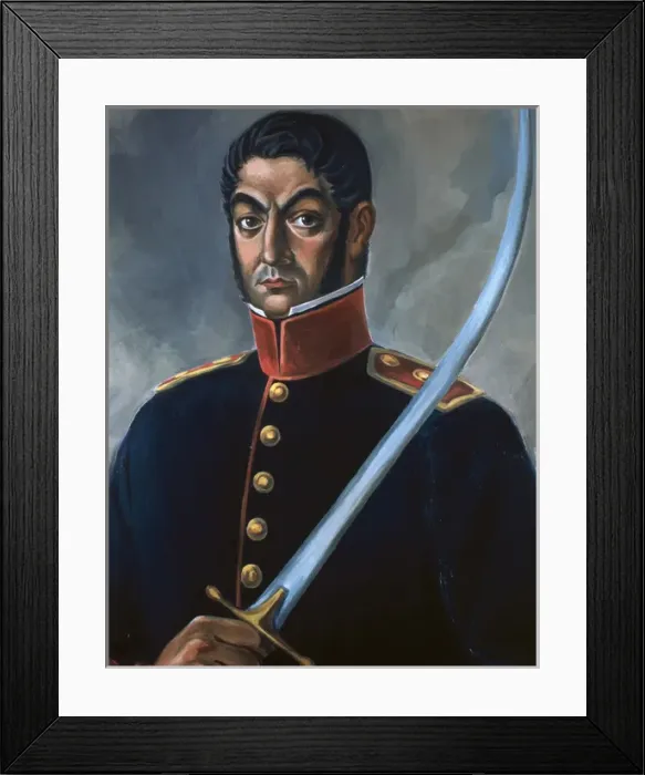 Framed Print : Jose de San Martin (1778-1850). Argentine politician and mil Framed Print : Jose de San Martin (1778-1850). Argentine politician and mil