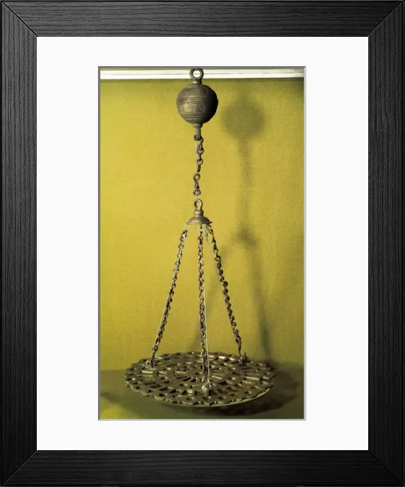 Framed Print : Islamic art. Spain. Bronze lamp Framed Print : Islamic art. Spain. Bronze lamp