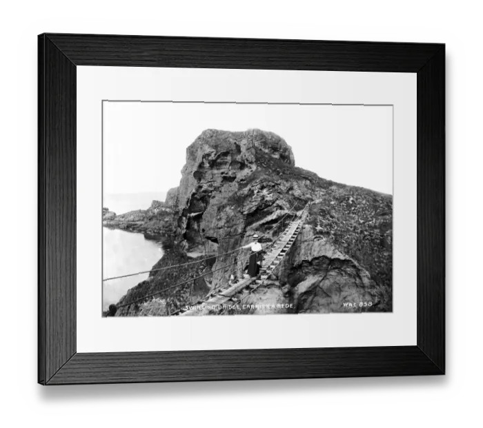 Framed Print : Swinging Bridge, Carrick-A-Rede Framed Print : Swinging Bridge, Carrick-A-Rede
