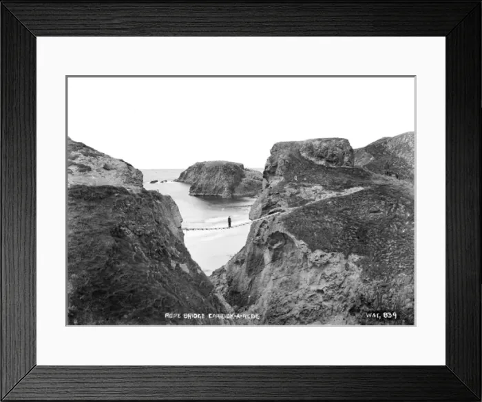 Framed Print : Rope Bridge, Carrick-A-Rede Framed Print : Rope Bridge, Carrick-A-Rede