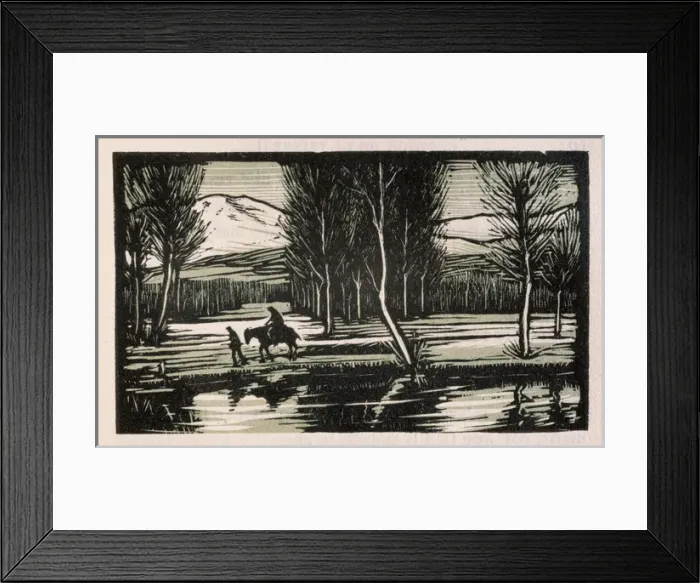 Framed Print : Lena (1899). Engraving of the Chapter V. By Carles Bosch de Framed Print : Lena (1899). Engraving of the Chapter V. By Carles Bosch de