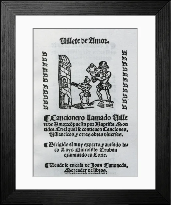 Framed Print : Villete de Amor by Baptista Montidea Framed Print : Villete de Amor by Baptista Montidea