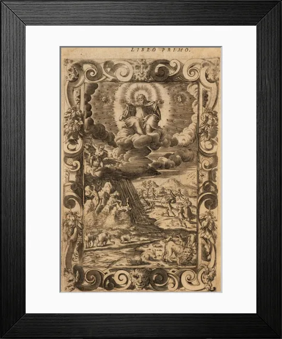 Framed Print : Metamorphoses 2-8 AD. Book I. The Creation, The Battle of th Framed Print : Metamorphoses 2-8 AD. Book I. The Creation, The Battle of th