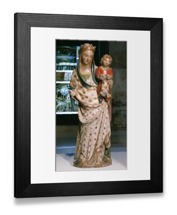 Framed Print : Virgin of Zaidin (Huesca). Statue by workshop of Bartomeu de Framed Print : Virgin of Zaidin (Huesca). Statue by workshop of Bartomeu de