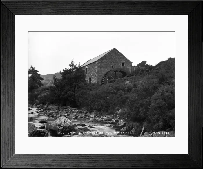 Framed Print : Scutch Mill, Trassey Bridge, Newcastle Framed Print : Scutch Mill, Trassey Bridge, Newcastle