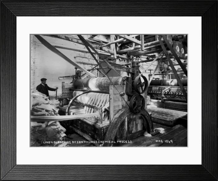 Framed Print : Linen Bleaching By Continuous Chemical Process Framed Print : Linen Bleaching By Continuous Chemical Process