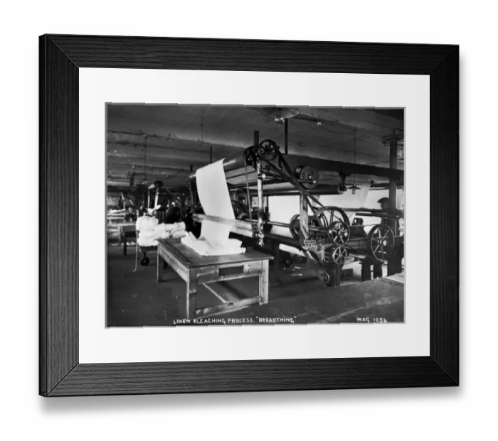 Framed Print : Linen Bleaching Process, Breadthing Framed Print : Linen Bleaching Process, Breadthing