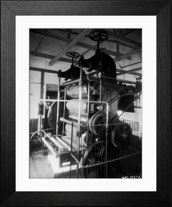 Framed Print : Linen Bleaching Process, Calendering Framed Print : Linen Bleaching Process, Calendering
