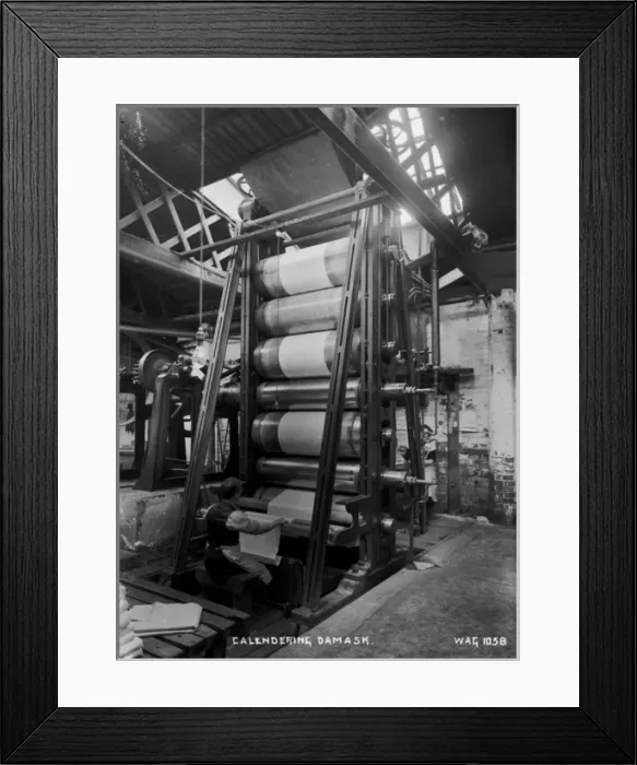 Framed Print : Calendering Damask Framed Print : Calendering Damask