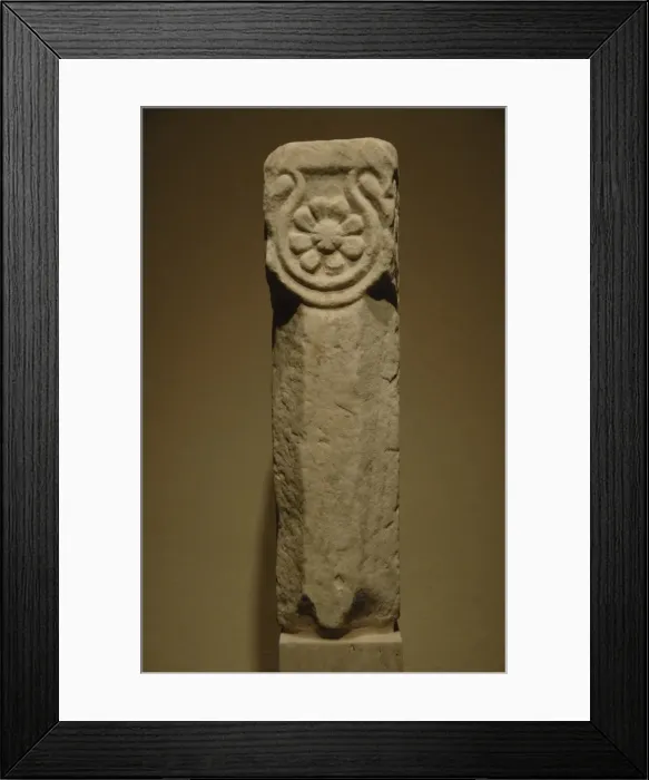 Framed Print : Byzantine art. Column capitals decorated with marble relief Framed Print : Byzantine art. Column capitals decorated with marble relief