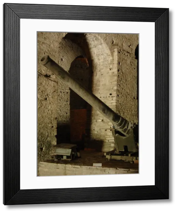 Framed Print : Cannon. Military Museum of the Citadel. Gjirokaster. Republi