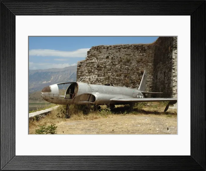 Framed Print : American Air Force plane that landed in Albania in 1957 duri Framed Print : American Air Force plane that landed in Albania in 1957 duri