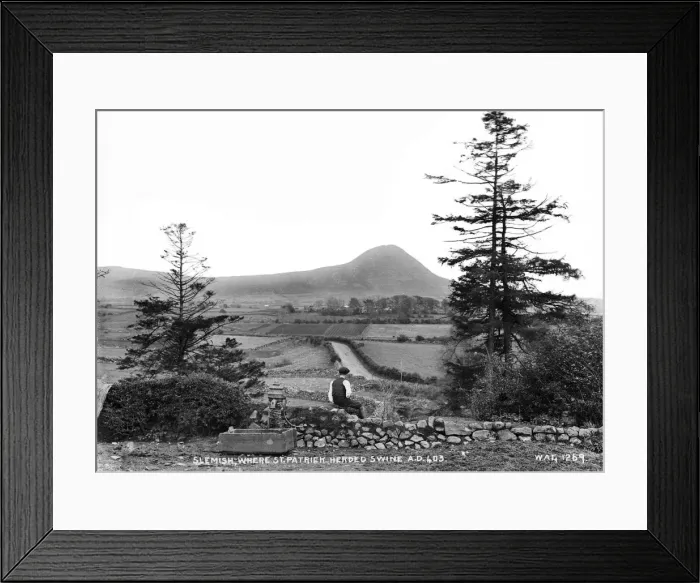 Framed Print : Slemish where St. Patrick Herded Swine, A. D. 403 Framed Print : Slemish where St. Patrick Herded Swine, A. D. 403