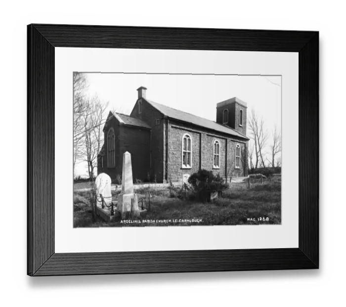Framed Print : Ardclinis Parish Church. I. C. Carnlough Framed Print : Ardclinis Parish Church. I. C. Carnlough