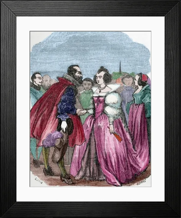 Framed Print : Marie de Medici (1573-1642). Consort queen of France. Secon Framed Print : Marie de Medici (1573-1642). Consort queen of France. Secon
